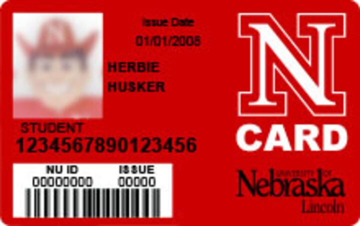 NCard with a faded image